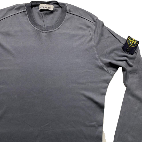 Stone Island Grey Long Sleeve T Shirt (M)