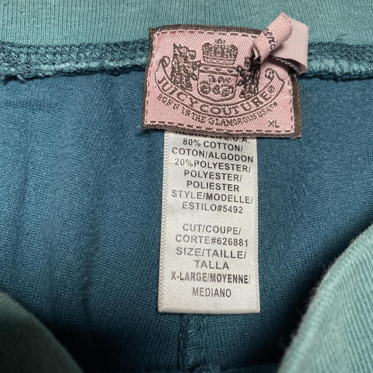 Juicy Couture Green Baggy Y2K Velour Womens Velvet Bottoms (XL)