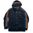 Adidas Performance Essentials Black Orange Red and Blue Multi Colour Full Tracksuit (M/S)