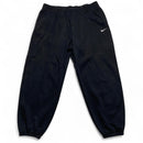 Nike Black and White Swoosh Baggy Joggers (XL)