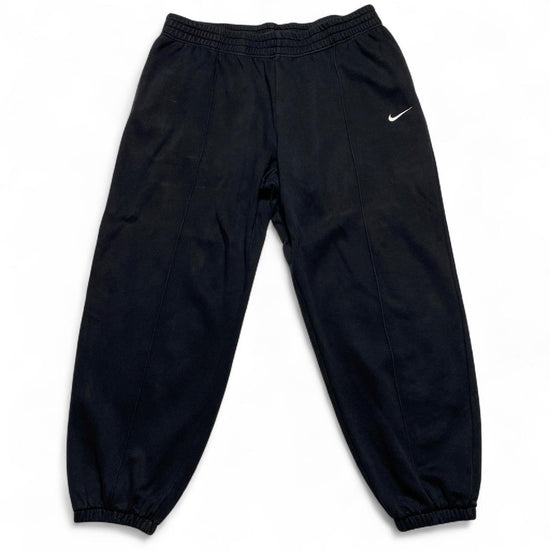 Nike Black and White Swoosh Baggy Joggers (XL)