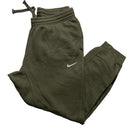 Nike Swoosh Khaki Green and White Joggers (L)