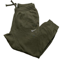 Nike Swoosh Khaki Green and White Joggers (L)