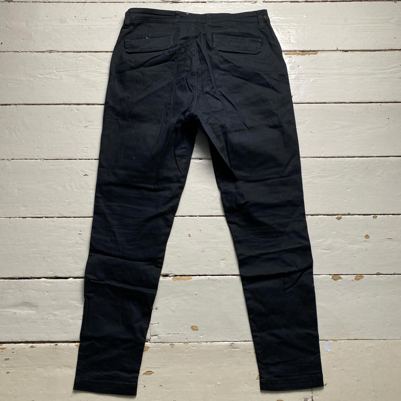 Daily Paper Black and White Velcro Cargo Combat Trousers