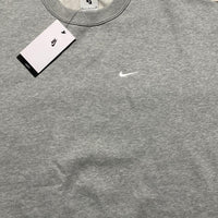 Nike Lab Grey and White Swoosh Crewneck Jumper (S)