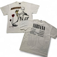 Nirvana Vintage 1993 90’s Single Stitch Incesticide White T Shirt