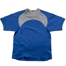 Nike Total 90 Vintage Bay Blue White and Grey Football Jersey T Shirt (M)