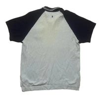 Adidas Vespa Light Blue and Navy Polo Shirt (L)