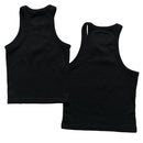 Corteiz Black and White 4 Star Alcatraz Tank Crop Top Vest (S/M)