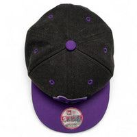 Yums New Era Smiley Snapback Black and Purple Cap