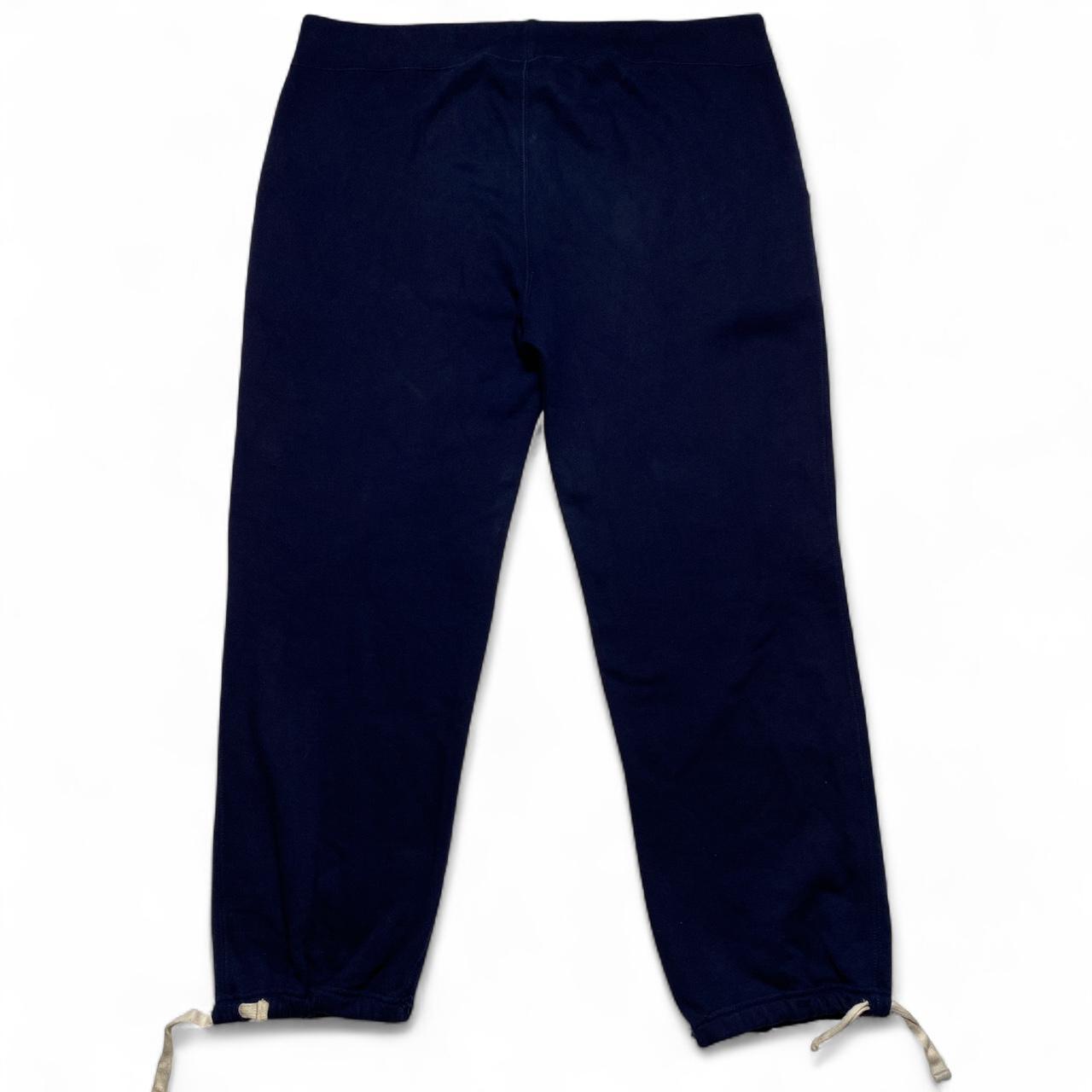 Polo Ralph Lauren Navy and Yellow Pony Baggy Y2K Joggers (XL)