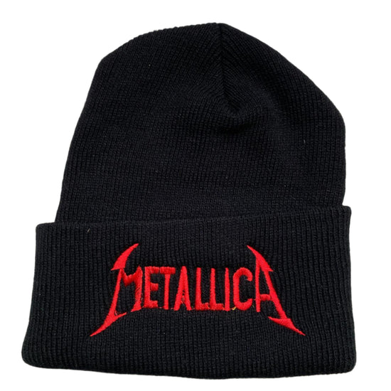 Metallica Vintage Black and Red Beanie Hat
