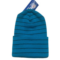 Jacksonville Jaguars Vintage 90’s Blue and Black Striped Team NFL Beanie Hat