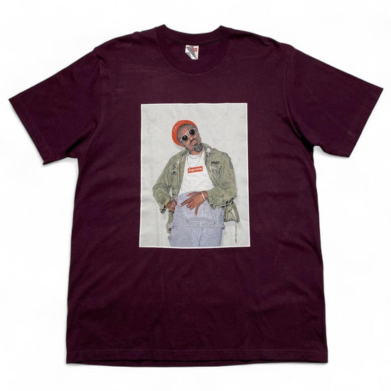 Andre 3000 Supreme Picture T Shirt Burgundy (L)