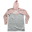 Nike Womens Pink White and Grey Hoodie (S)