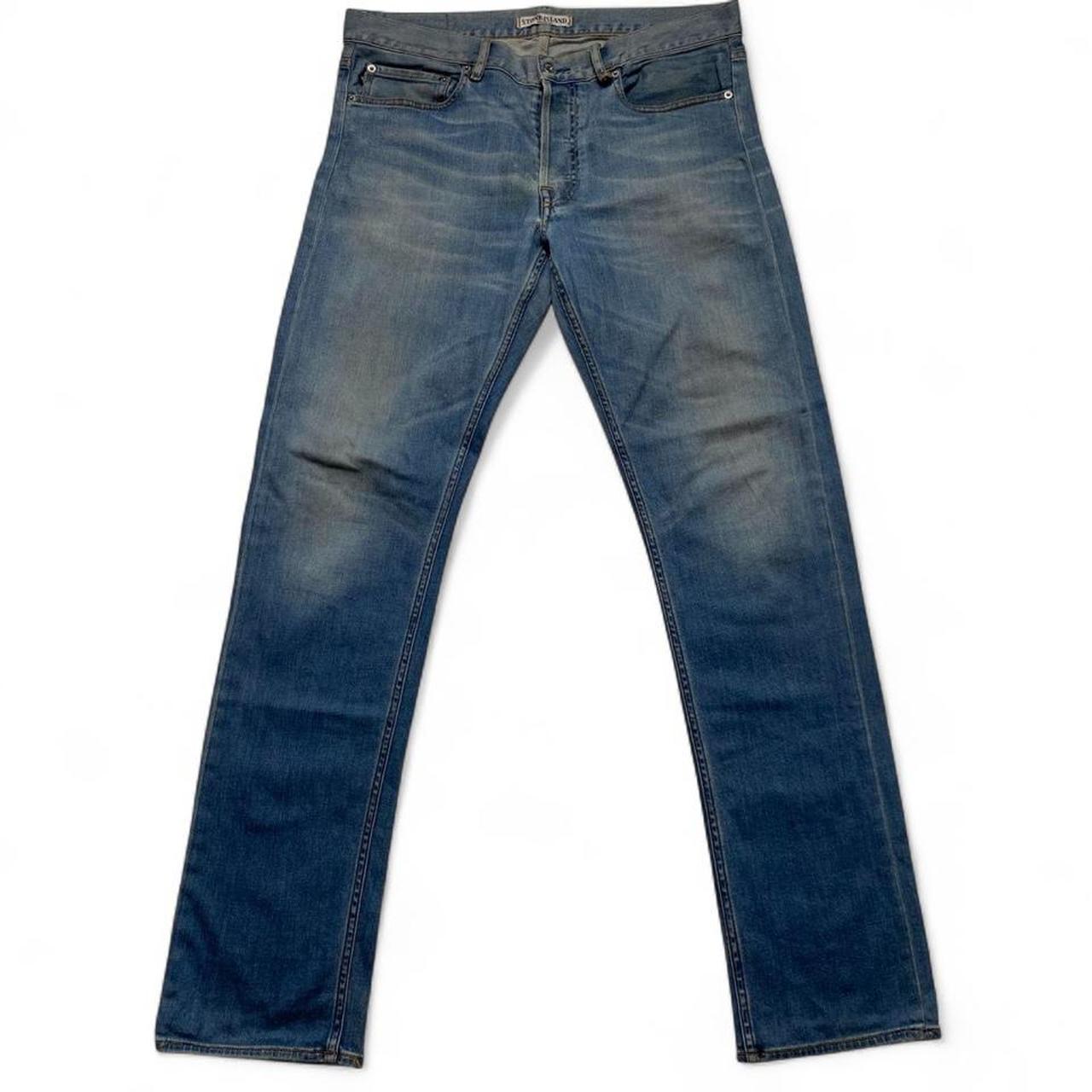 Stone Island Light Blue Straight Jeans (34W)
