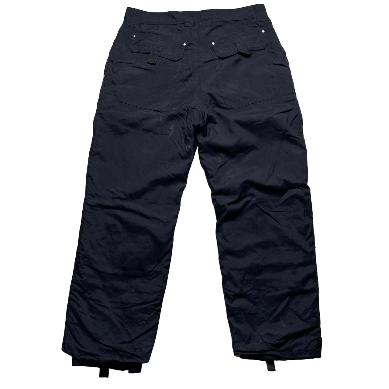 Quiksilver Black and White Cargo Combat Ski Salopette Trousers (L)