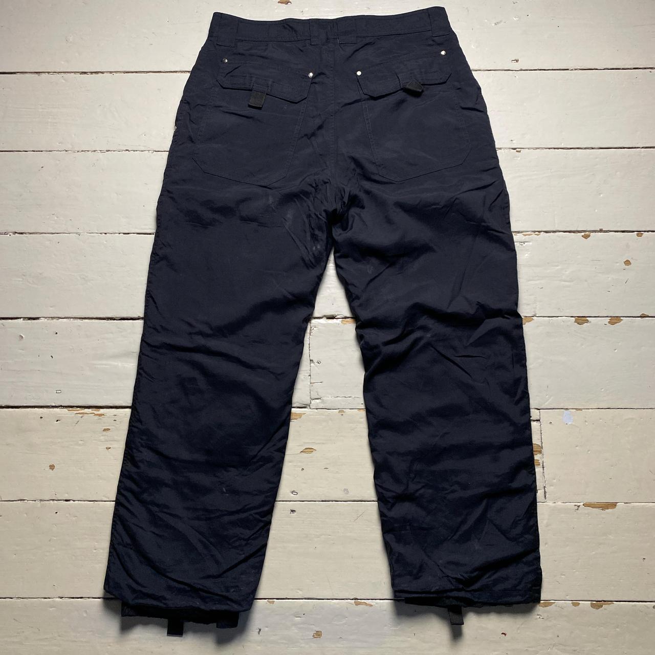 Quiksilver Black and White Cargo Combat Ski Salopette Trousers