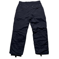 Quiksilver Black and White Cargo Combat Ski Salopette Trousers (L)