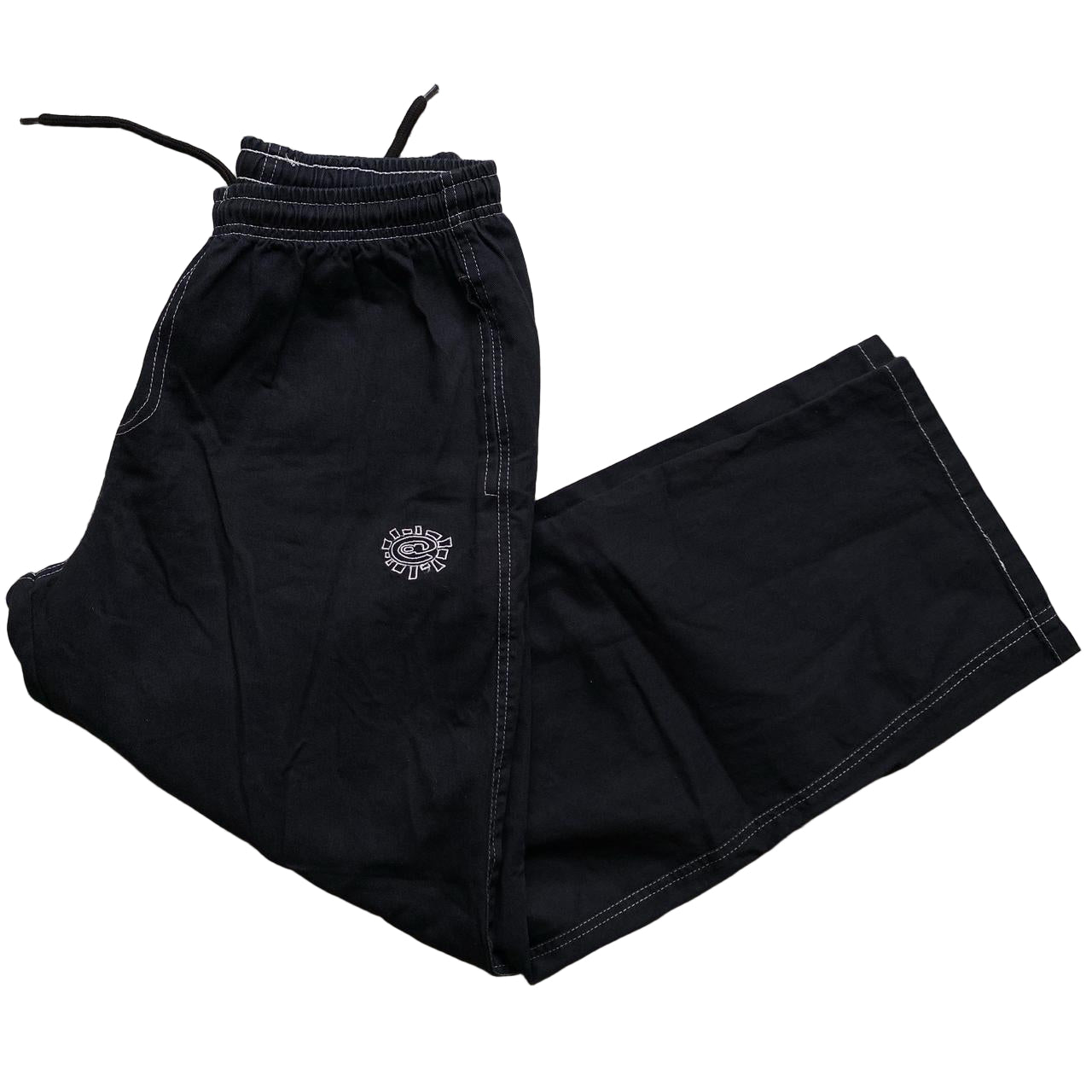 Always Do What You Should Do Black and White Cargo - Relaxed Skate Pants - Trousers (M)