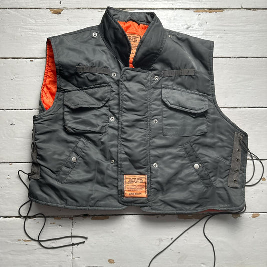 Schott Vintage Vest Gilet Bomber Jacket