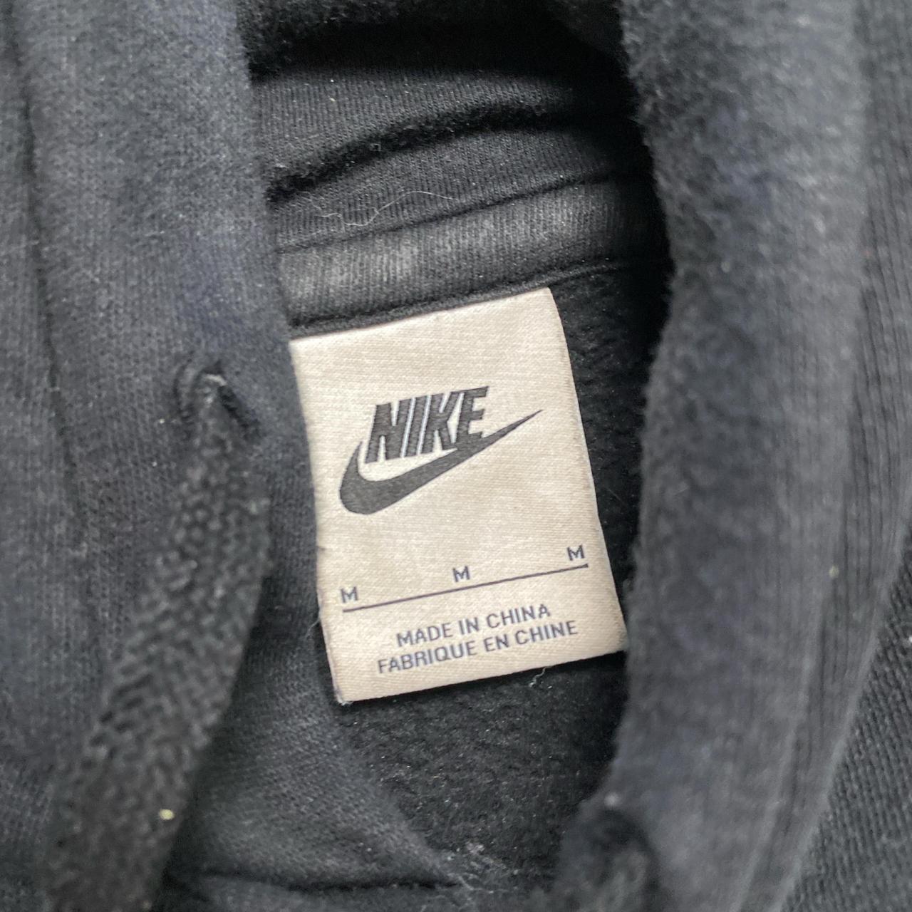 Nike Swoosh Spellout Black and White Hoodie (M)