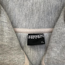 Ferrari Grey and Black Embroidered Zip Jumper Jacket (XL)