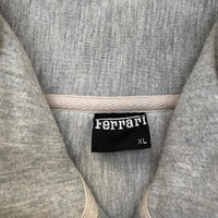 Ferrari Grey and Black Embroidered Zip Jumper Jacket (XL)