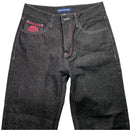 Minus Two Jeans Pink Embroidery Grey Jeans (32W)