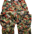 Bretel Camouflage Red Brown and Green Dungaree Military Trousers (36W)