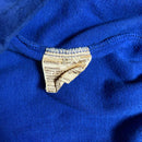 Yves Saint Laurent Blue Velour Velvet robe (L)