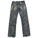 Dolce and Gabbana Vintage Distressed Light Blue Baggy Jeans (32W)