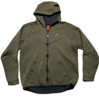 Nike Khaki Green Tech Fleece Hoodie (L)