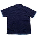Yves Saint Laurent Navy Repeat Diamond Logo YSL Vintage Polo Shirt (2XL)