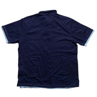 Yves Saint Laurent Navy Repeat Diamond Logo YSL Vintage Polo Shirt (2XL)