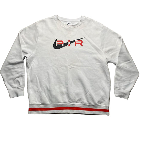 Nike Air Swoosh White Black and Red Jumper (XL)