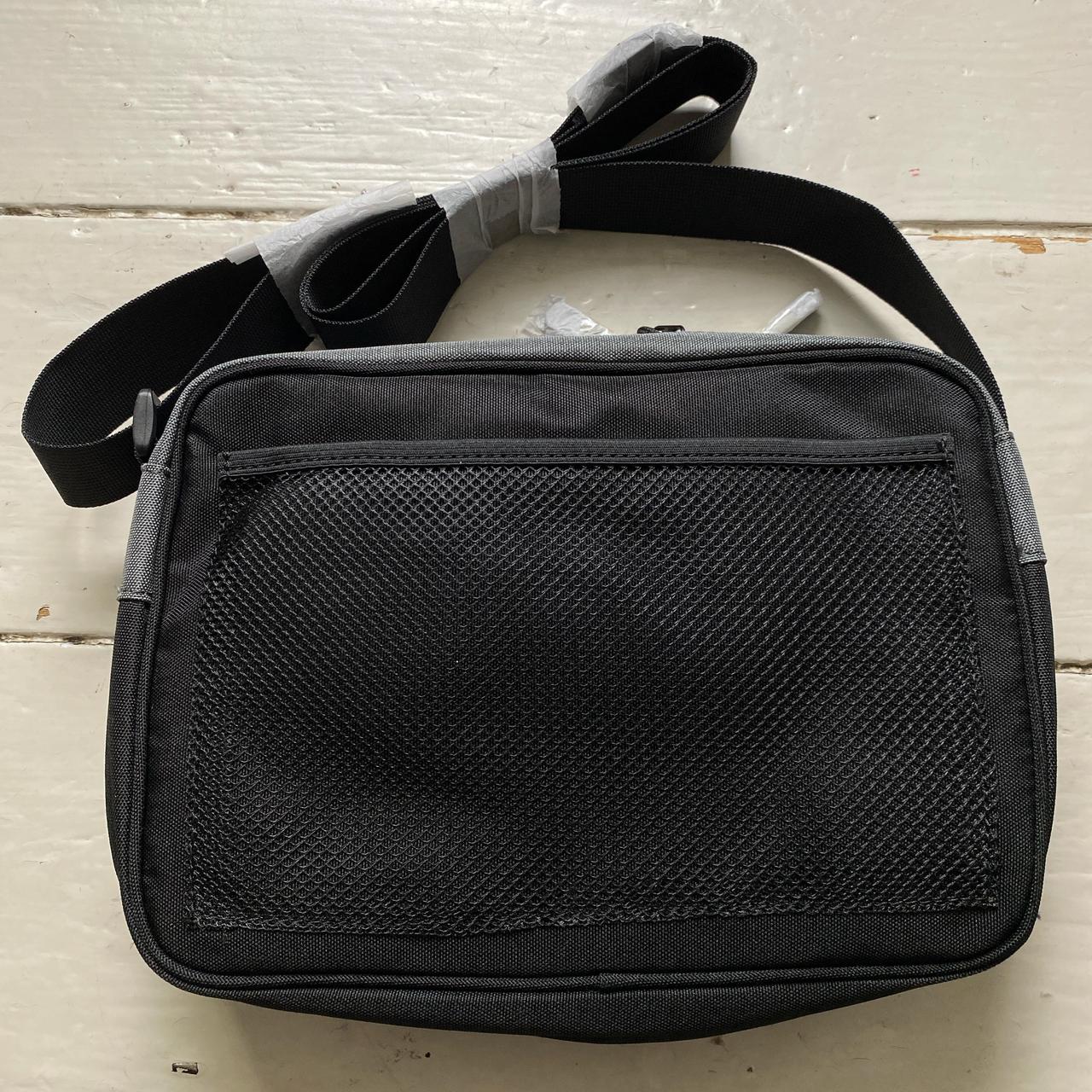 Minus Two Black and Grey Embroidery Pouch Small Messenger Bag