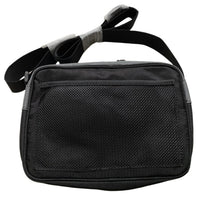 Minus Two Black and Grey Embroidery Pouch Small Messenger Bag