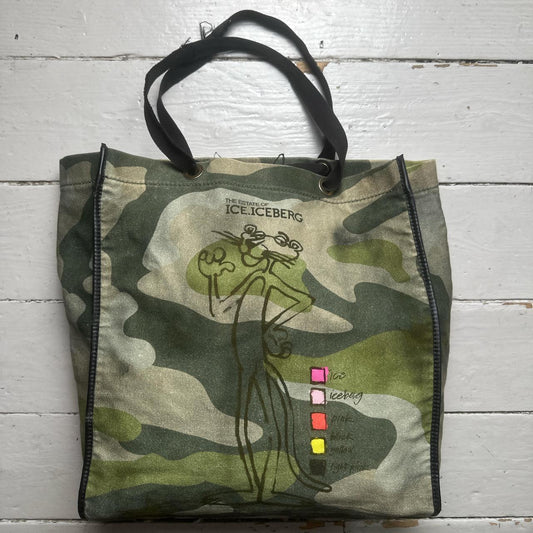 Iceberg History Pink Panther Camouflage Tote Bag