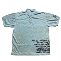 England Football Vintage Graffiti Light Blue Polo Shirt (2XL)