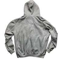Akademiks A9 Grey and Black Hoodie (L)