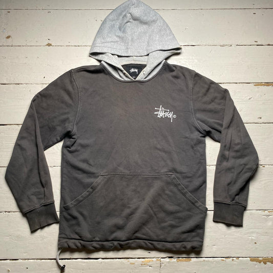 Stussy Grey Two Tone Hoodie