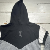 Trapstar Grey Black and White Hoodie (L)