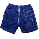 Hugo Boss Blue and White Swim Shorts (XL)