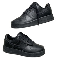 Nike Air Force 1 Black Fresh Premium Leather (UK 8)