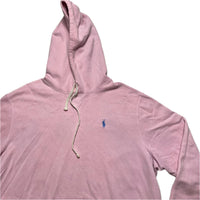 Ralph Lauren Polo Pink and Blue Pony Hoodie (2XL)