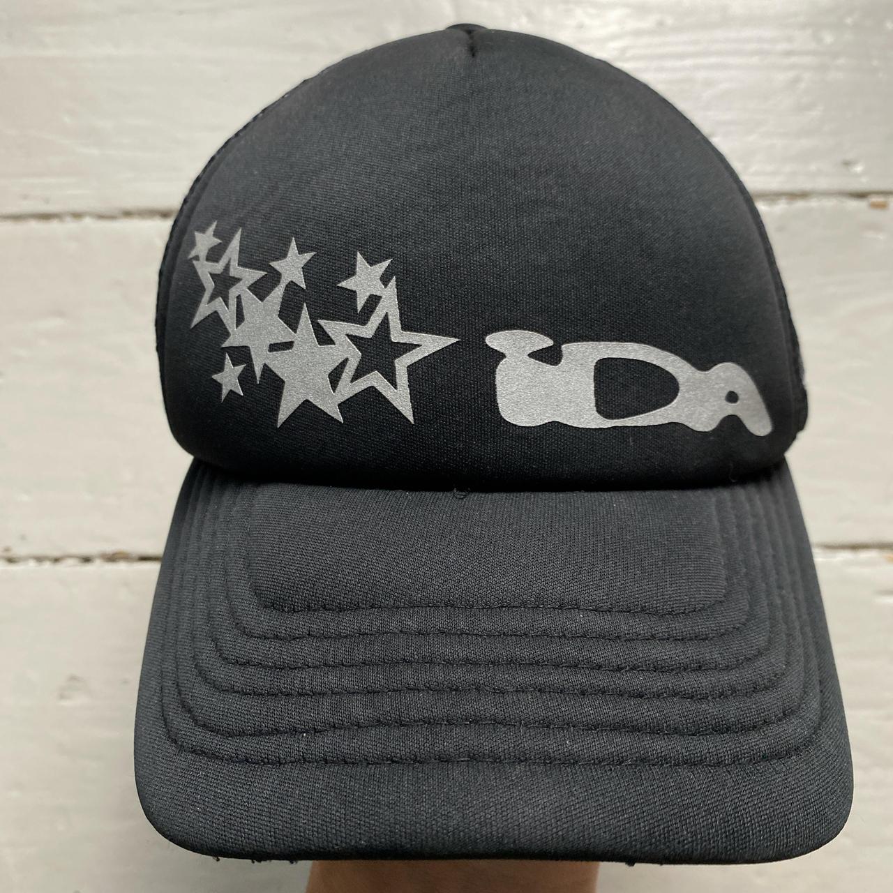 IDA Supply Black and Silver Reflective f&f Cap