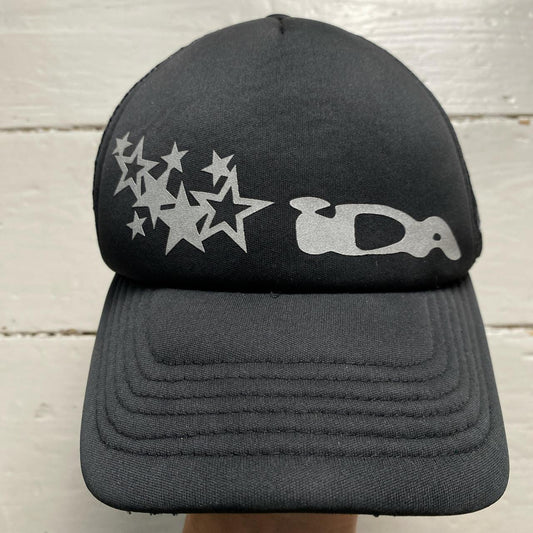 IDA Supply Black and Silver Reflective f&f Cap