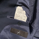 Zegna City Navy Pin Stripe Suit Blazer Jacket (L)