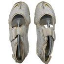 Nike Air Rift Split Tabi Toe White and Yellow Gold Swoosh Sandal (UK 7)